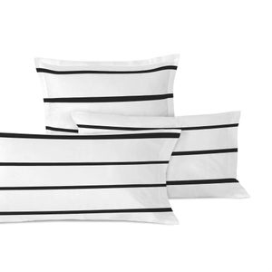 Federe Per Cuscini Decorativi 30x50 Cm - 2 Pezzi, Stampa Astratta Bianco E Nero, Morbide, Senza Cuscino