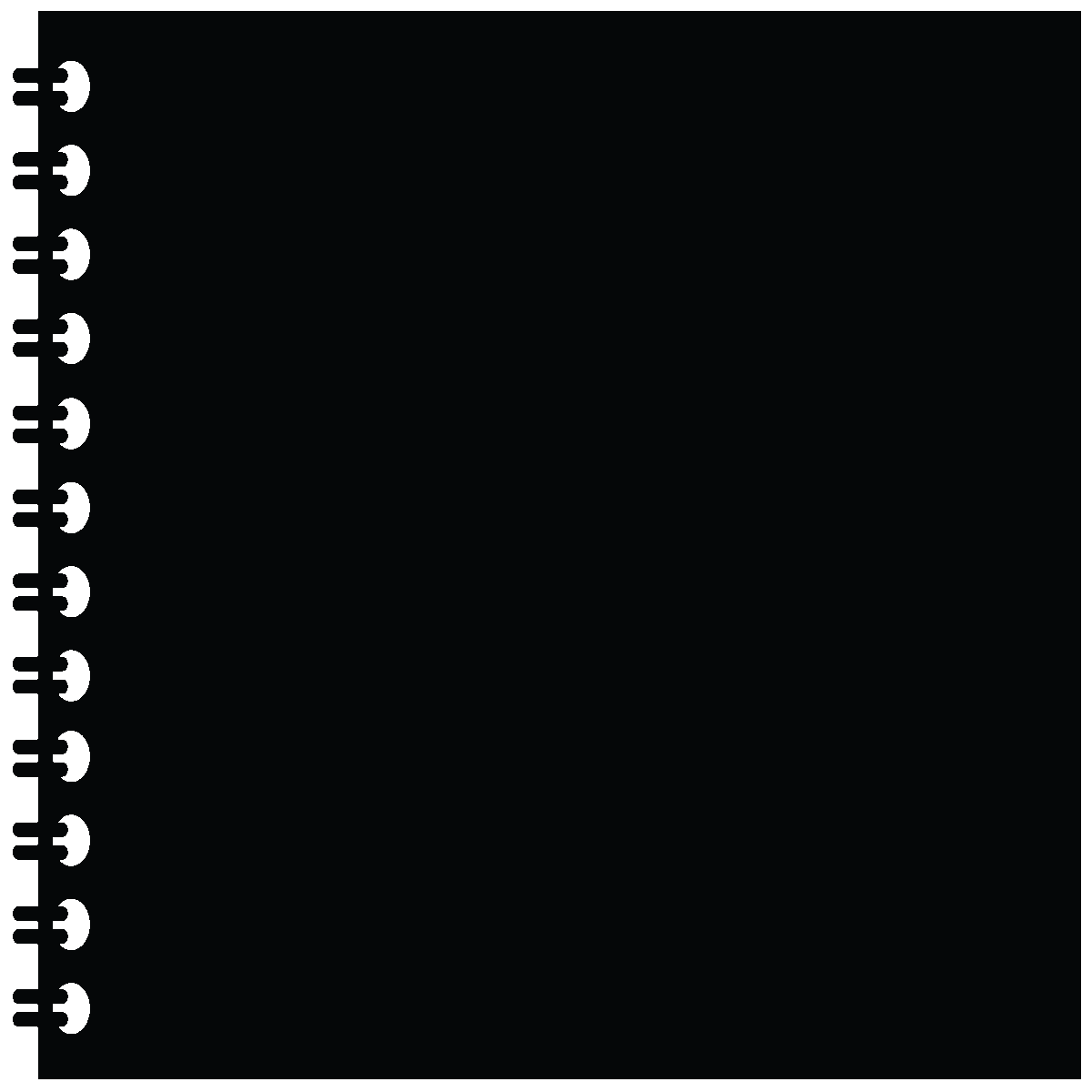 Adesivo lavagna taccuino + bianco gesso liquido - Sticker adesivo - adesivi murali - 35x35cm - 2