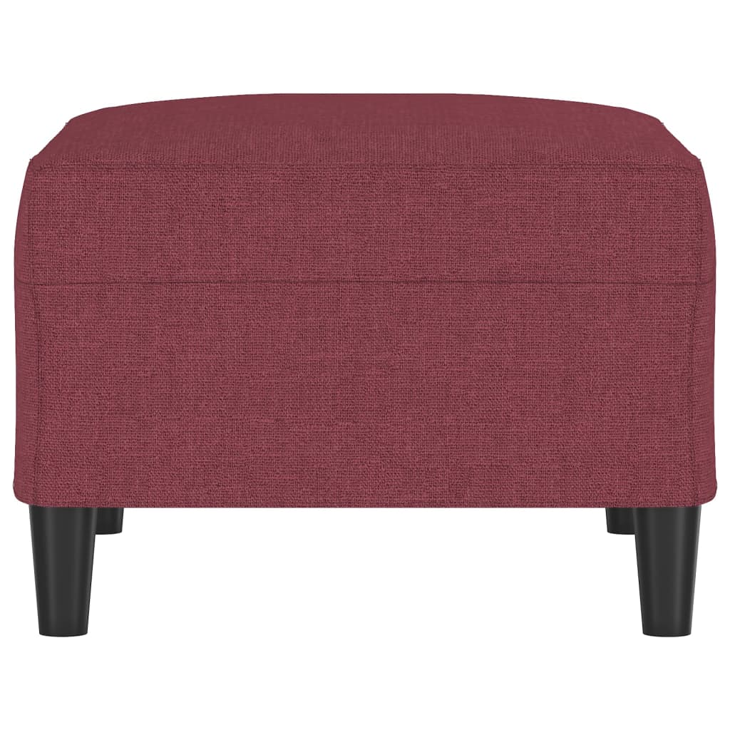 Repousa-pés em tecido vermelho 70x55x41 cm - 4