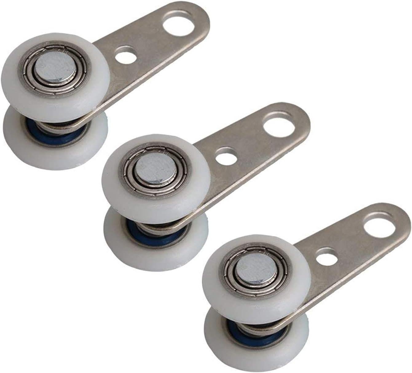 Accessoire de porte coulissante Lot De 10 Roulettes Pour Baies Vitrées Ou Portes Coulissantes - En Métal Et En Plastique - 4,5 X 1,9 Cm - 5
