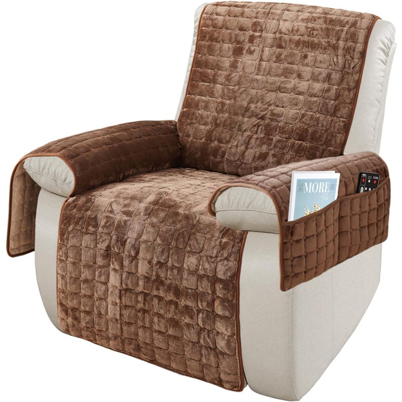 Pokrowce na krzesła z kieszeniami i elastyczną, antypoślizgową poduszką na krzesło z elektryczną regulacją (kawiarniane, 1-osobowe (53 * 190 cm))