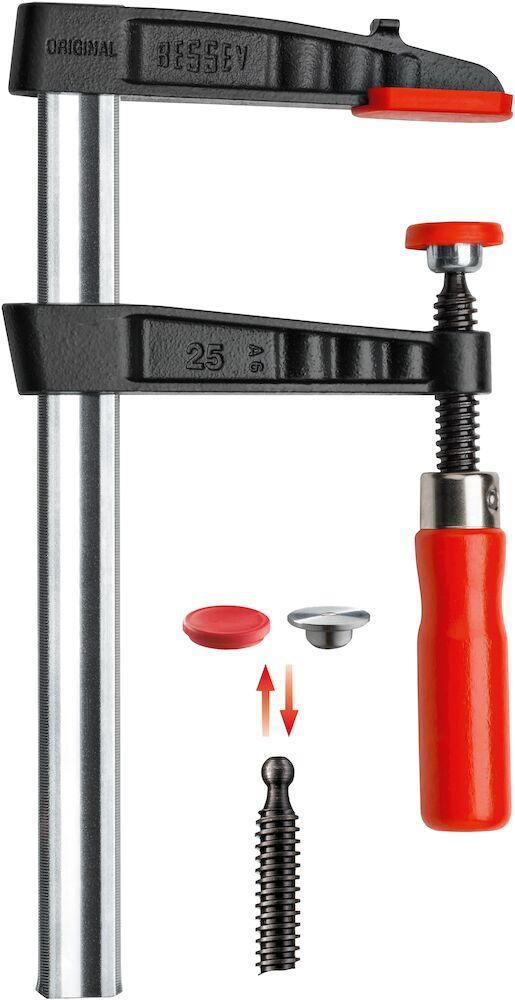 Presse à Vis Tout Acier 100mm/60mm Avec Poignée Bois Ergonomique – Puissance 6000 N