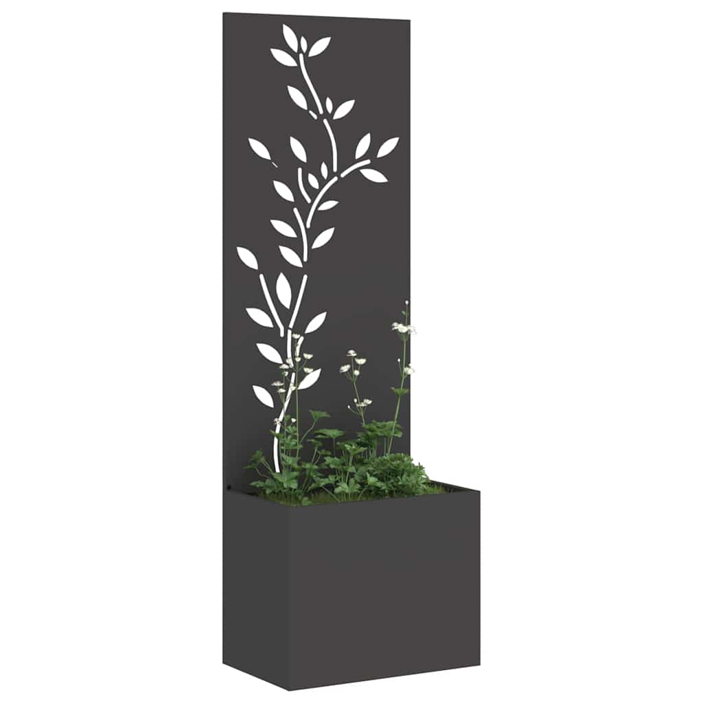 Écran de confidentialité de jardin Floral Noir 50 x 32 x 150 cm vidaXL - 4