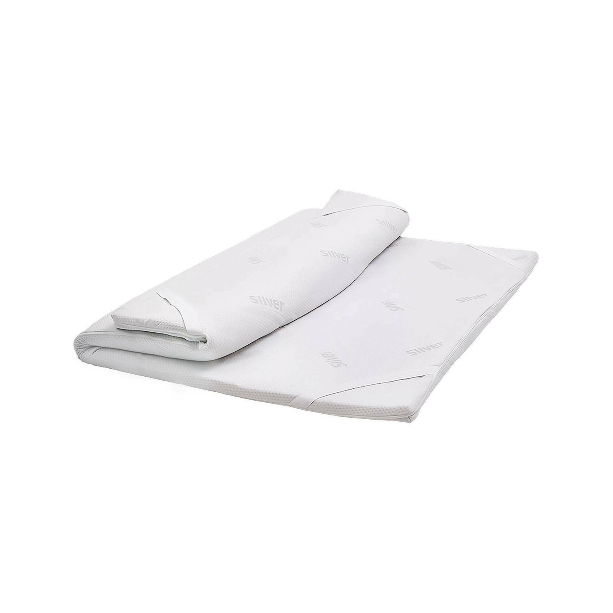 Elga topper individual, cubrecolchón con almohada, colchón viscoelástico renew, topper hipoalergénico y transpirable, 100% made in italy, 80x190xh5 cm