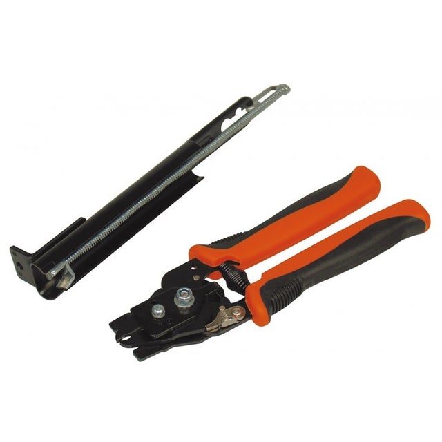 Agrafeuse à grillage à chargeur automatique + 100 agrafes plastifiées 20 mm - RONDY
