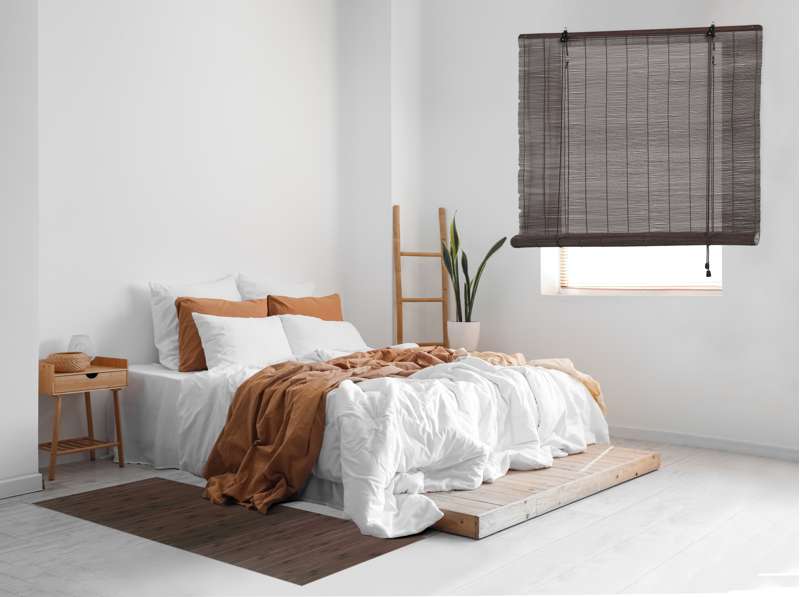 Tappeto In Bambù Naturale, Antiscivolo Marronescuro 60x 90 cm - 8