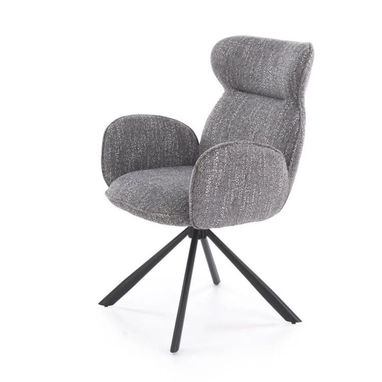 Krzesło tapicerowane K571 szare obracane