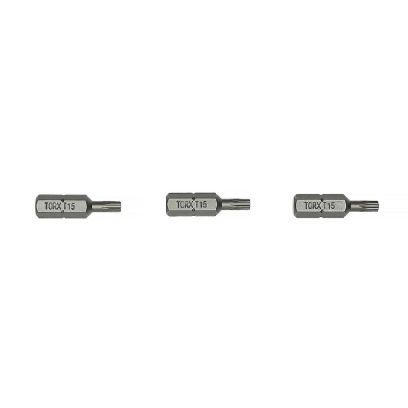 Carte de 3 embouts étoile T15 longueur 25 mm HANGER 133052 | Leroy Merlin