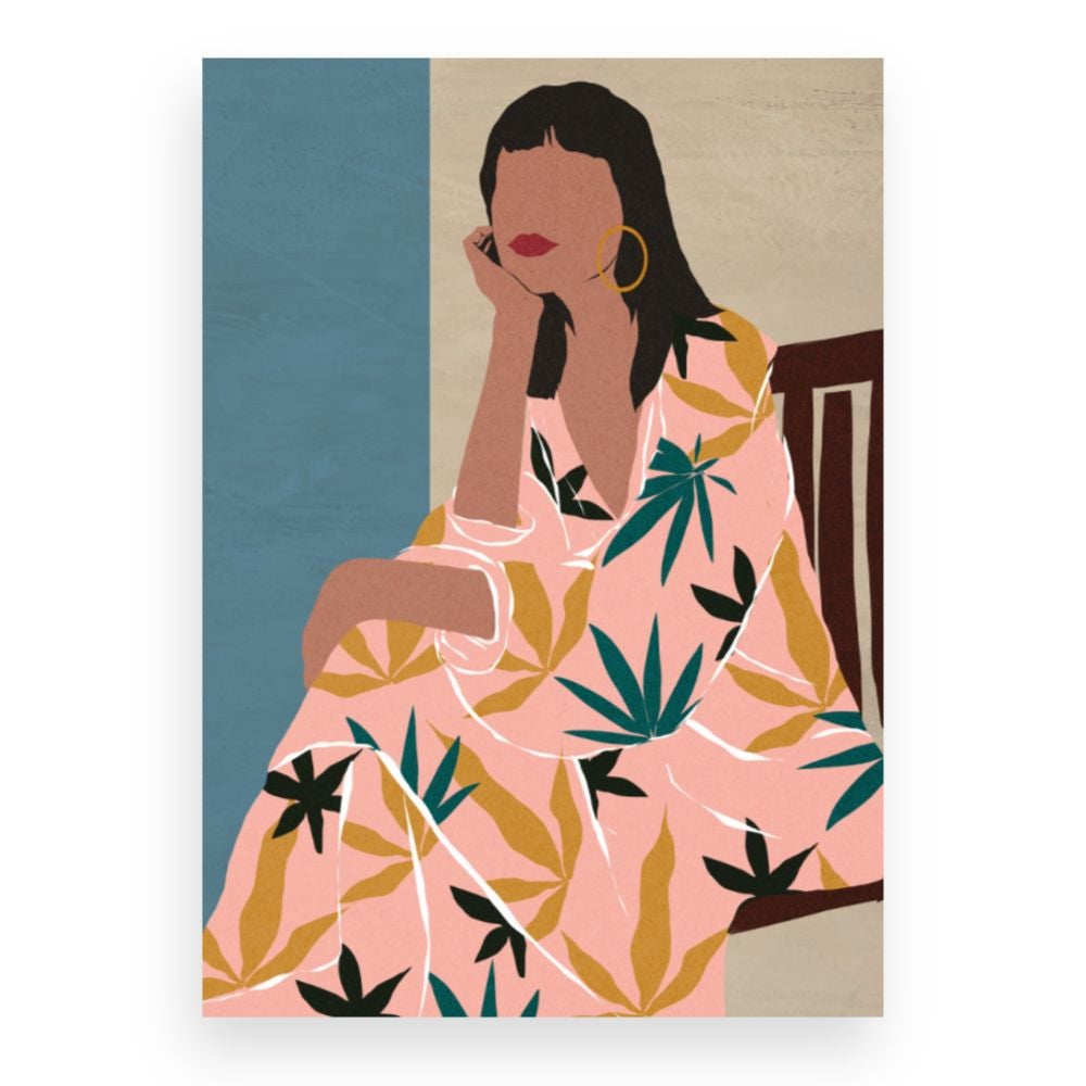 Toile Personne assise / 75x112cm / Fabriqué en France / DADA ART - 3