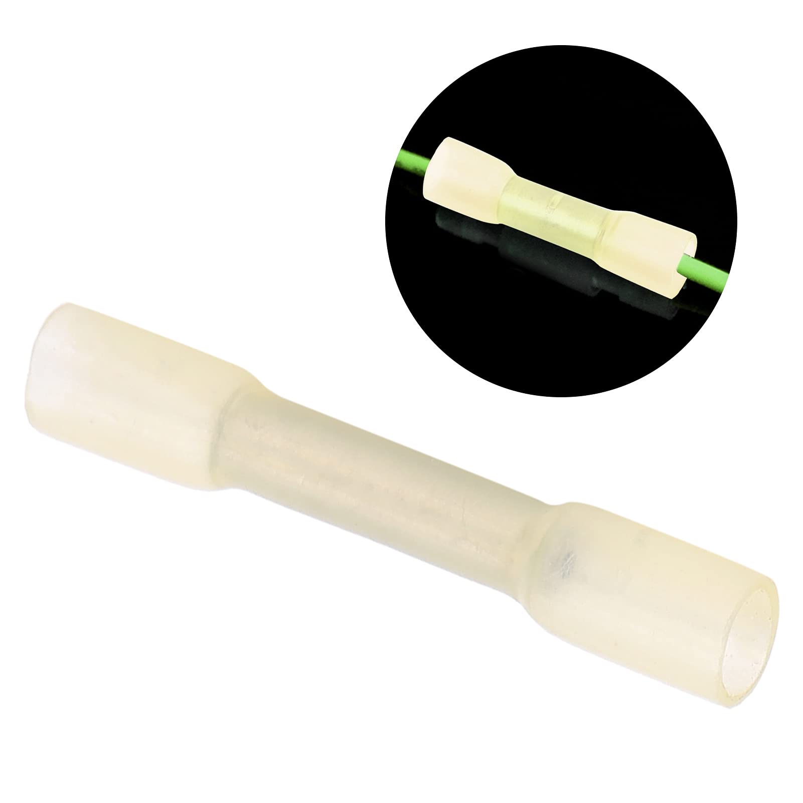 50 pezzi terminali termorestringenti connettori di testa kit impermeabile filo elettrico crimpatura splice (BHT0.5) - 3