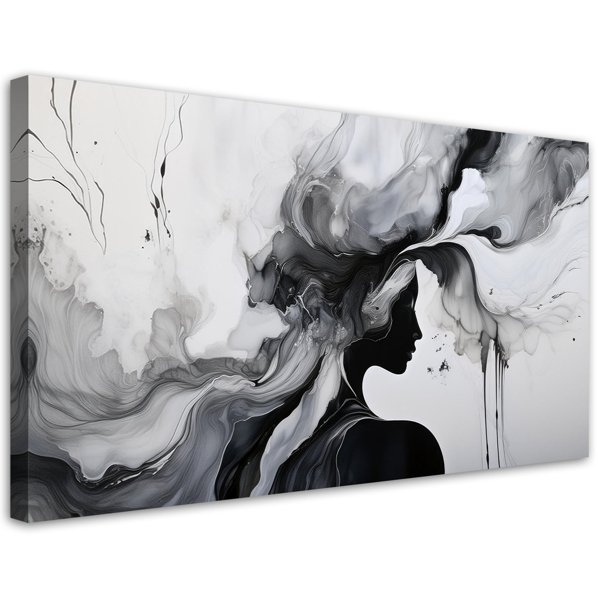 Poster Déco Noir Et Blanc Femme En Cage - Tableau Moderne 40x30cm Par ARTTOR