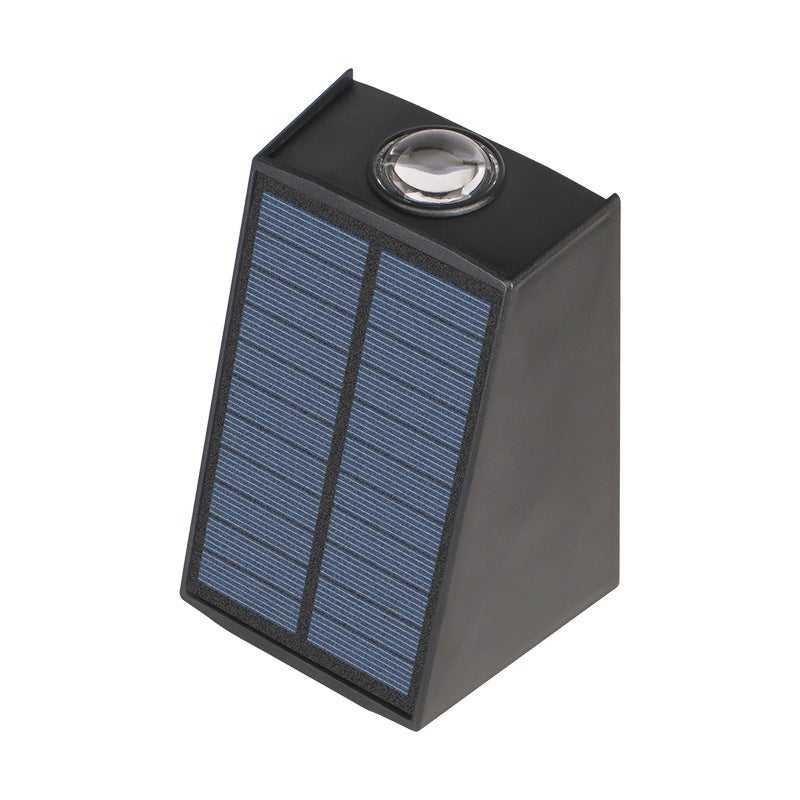 Zewnętrzna solarna lampa ścienna, wodoodporna IP65, zasilana energią słoneczną, kolorowa