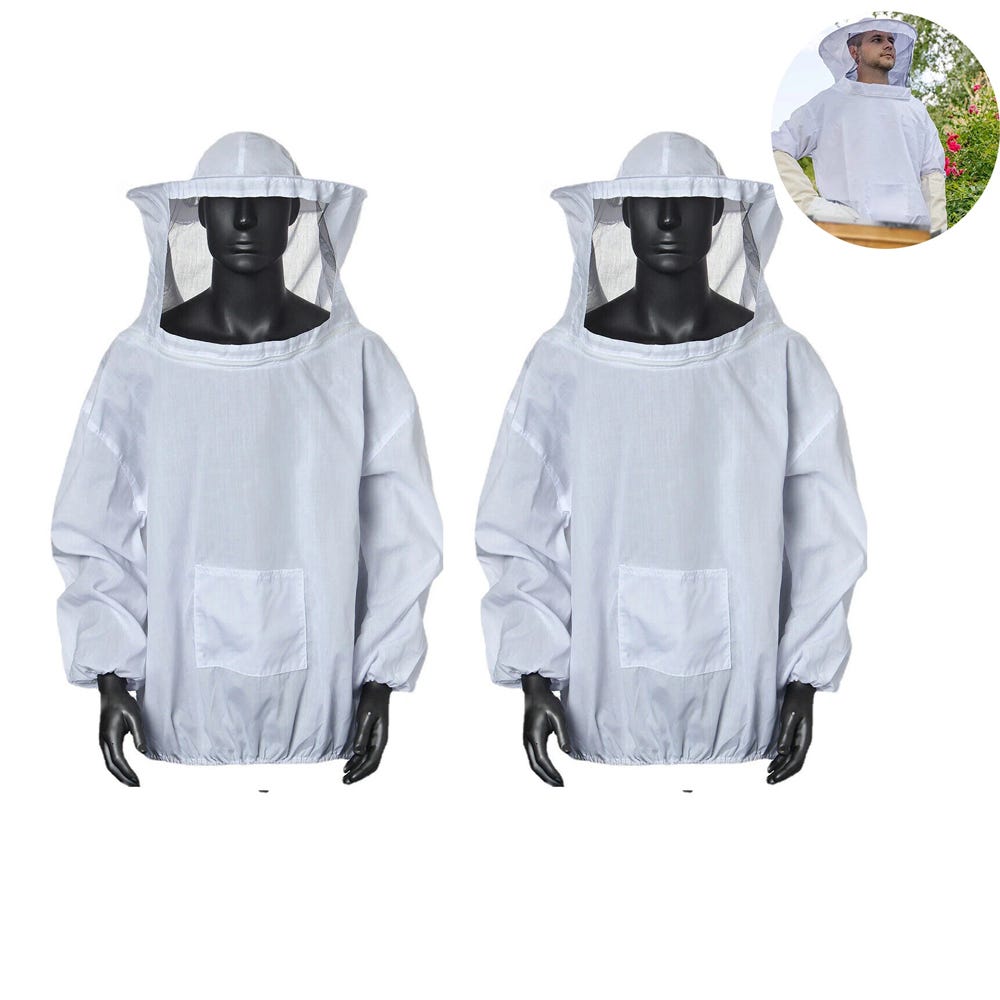 Tuta Da Apicoltura In Nylon - Taglia XL, Anti Puntura D'Ape, Rete Trasparente E Traspirante - Foto 10