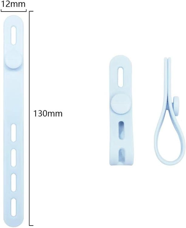 Attaches-Câbles En Silicone Réutilisables - Lot De 20, Réglables, Lavables, Pour Maison, Bureau, Voyage