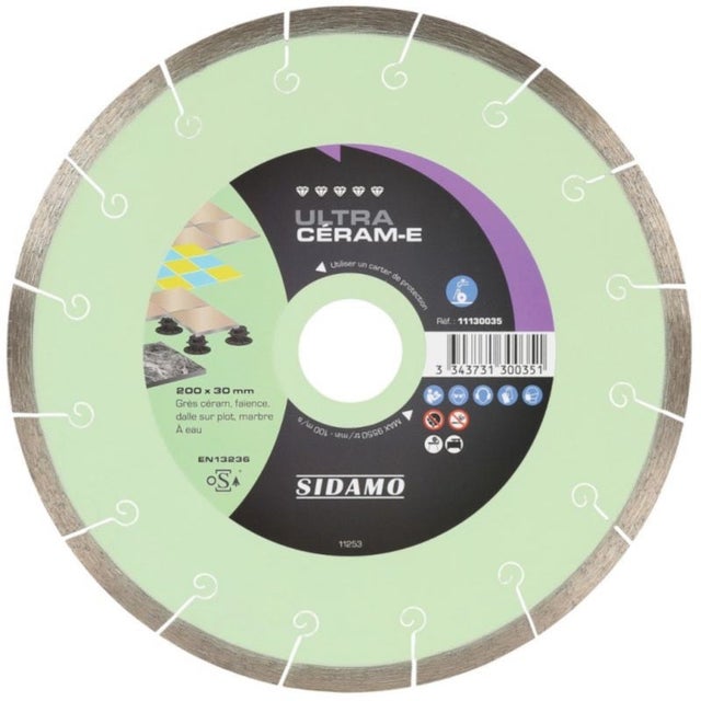 Sidamo - Disque diamant ultra ceram-e diamètre 200 - 11130035