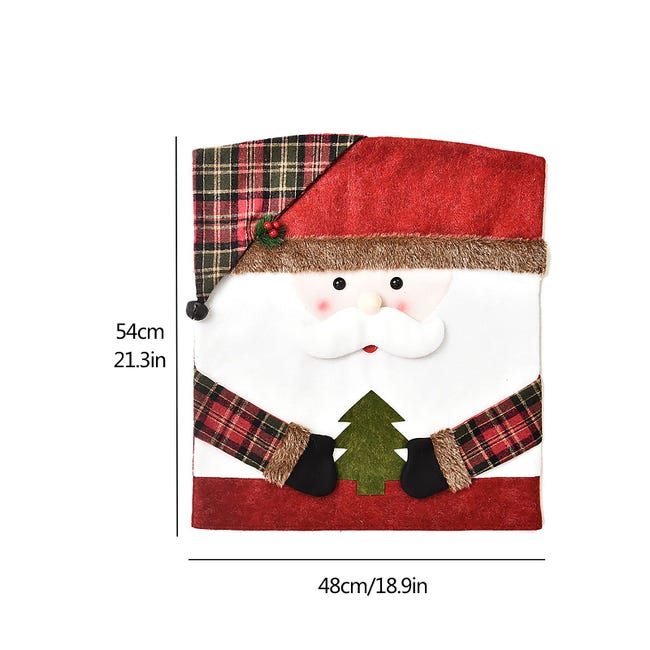 Coprisedia da cucina con cappello di Babbo Natale - Coprisedia rimovibile per sedia da pranzo - Coprisedia da cucina con cappello di Babbo Natale - Coprisedia rimovibile per sedia da sala da Coprisedia da cucina con cappello di Babbo Natale - Coprisedia rimovibile per sedia da pranzo - Coprisedia da cucina con cappello di Babbo Natale - Coprisedia rimovibile per sedia da sala da
