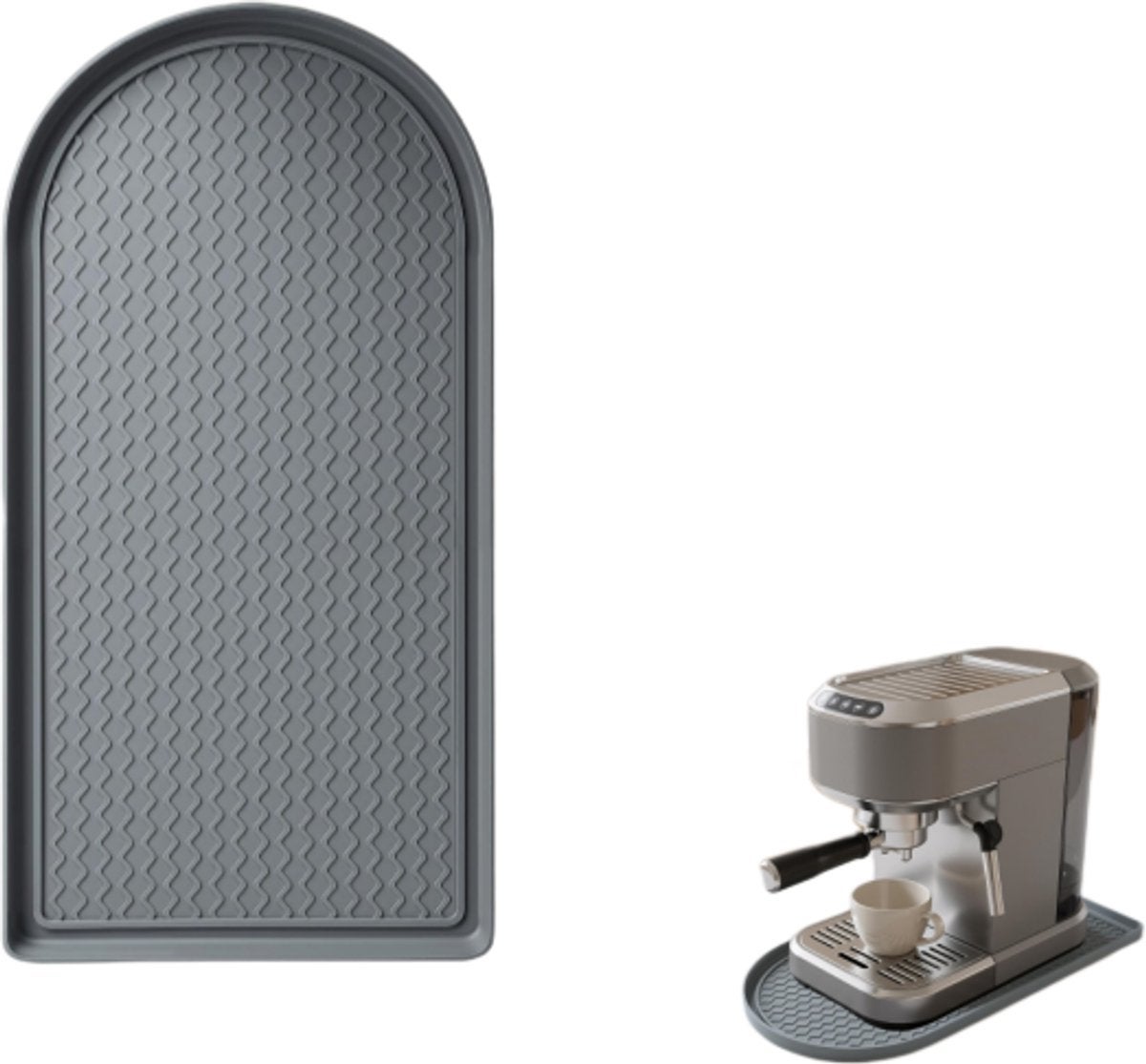 Covoraș pentru aparat de cafea, silicon, antiderapant, rezistent la căldură, impermeabil, covoraș din silicon potrivit pentru aparate de cafea mici