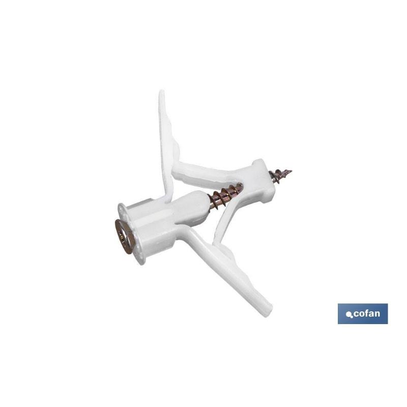 Taco pladur con alas 8 x 42 mm caja 50 unid. - 5