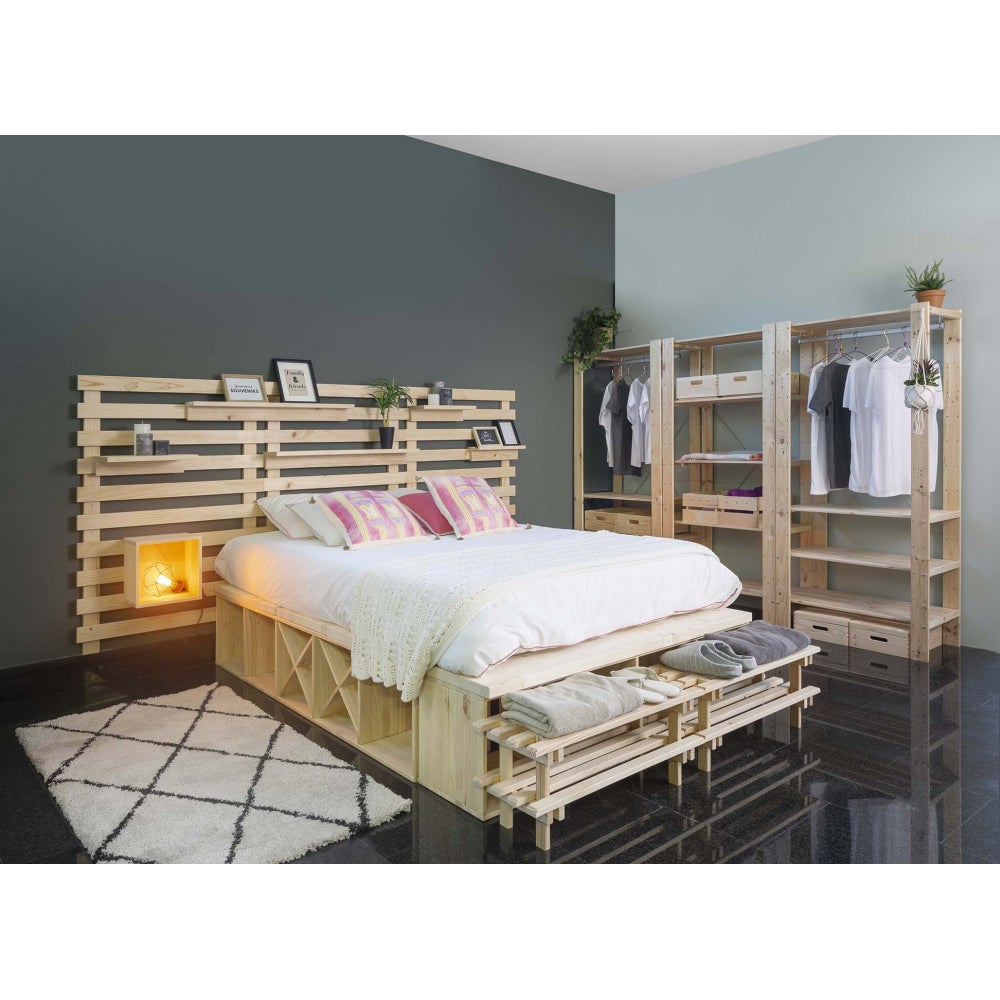 Meuble à chaussures en Bois Beige 8 paires maximum - 4