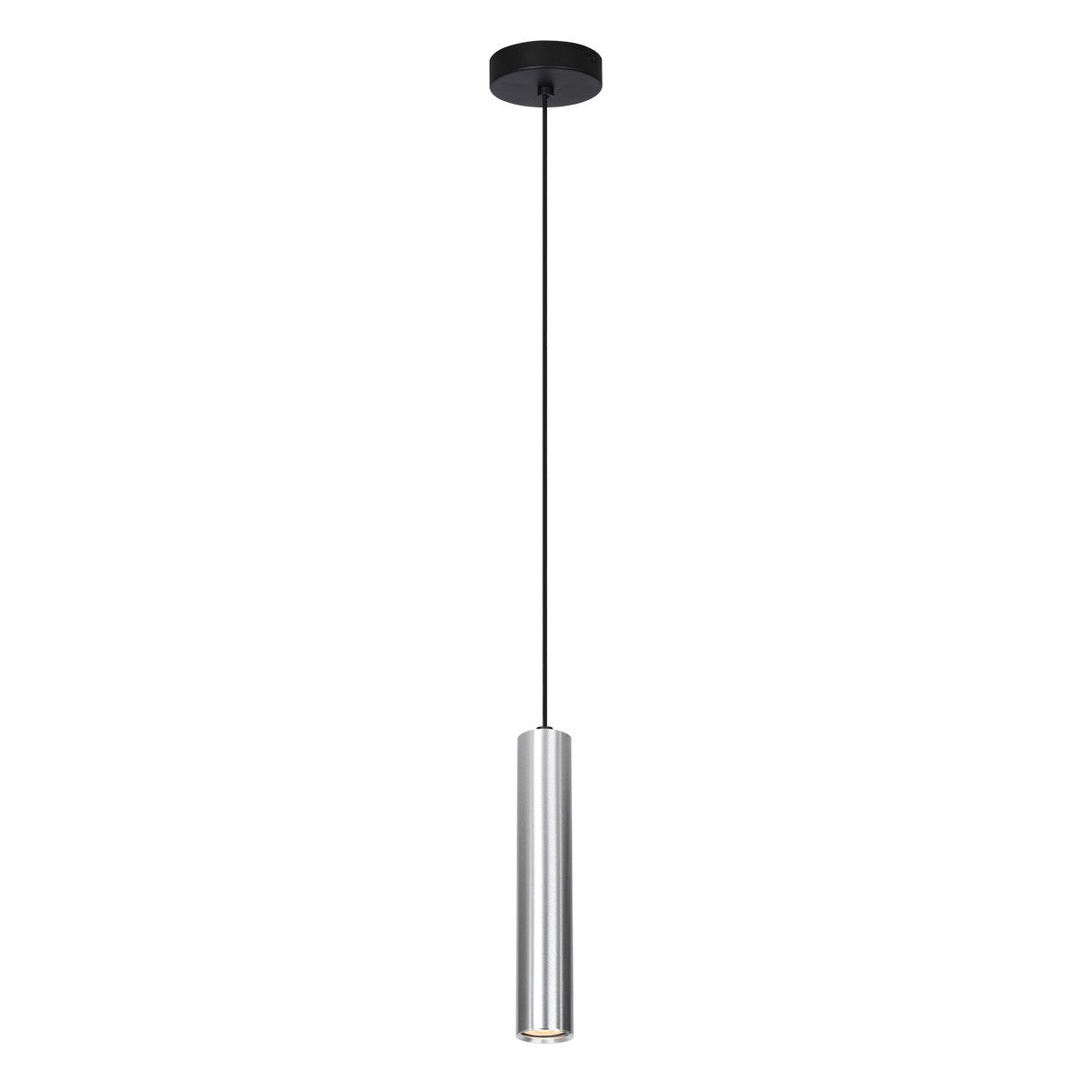 Lampa wisząca Lopus aluminiowo-czarna 1xGU10x10W nowoczesna wym: 130 x 5,4 x 5,4 cm aluminium Italux