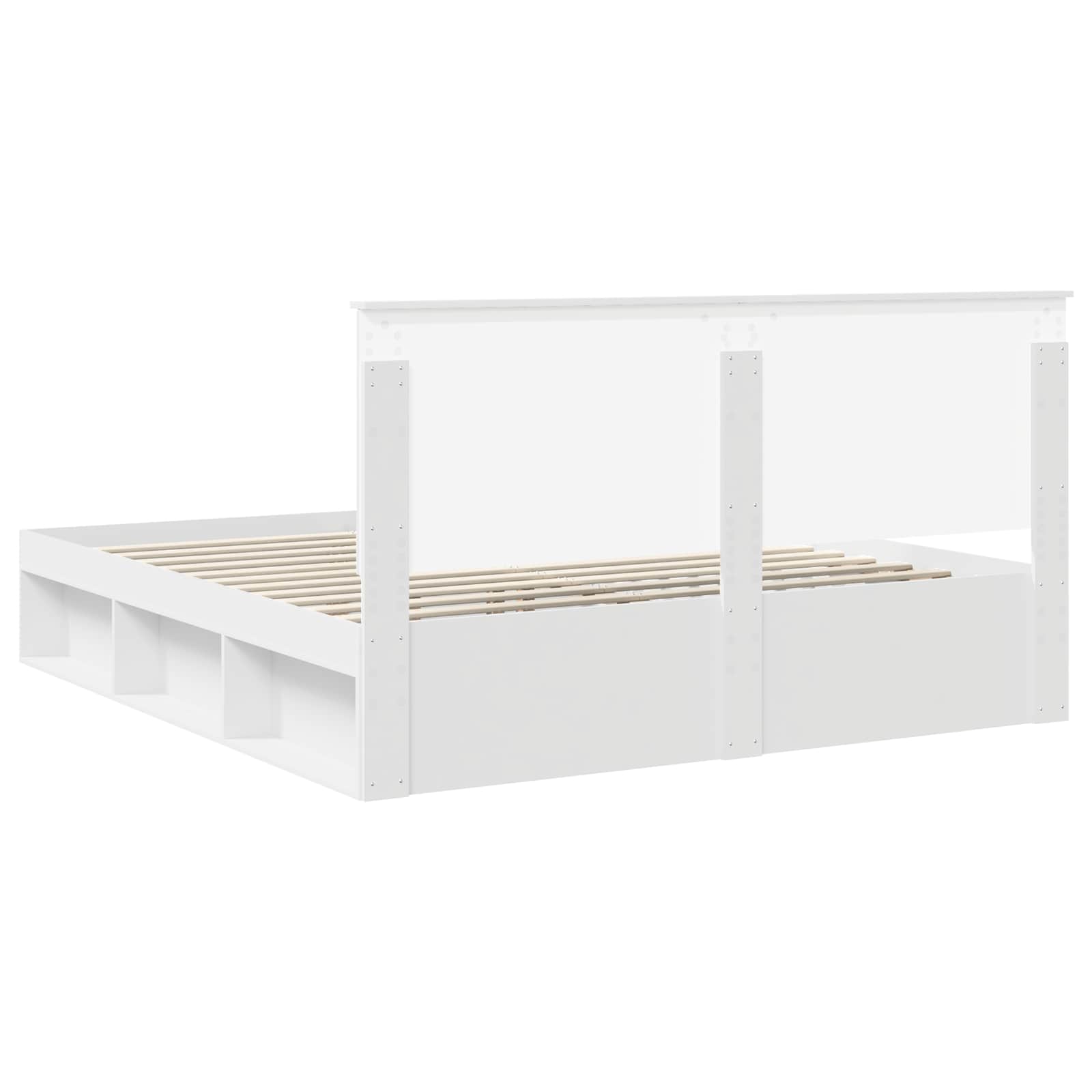 Cadre de lit Blanc 180 x 200 cm Pin massif - 9