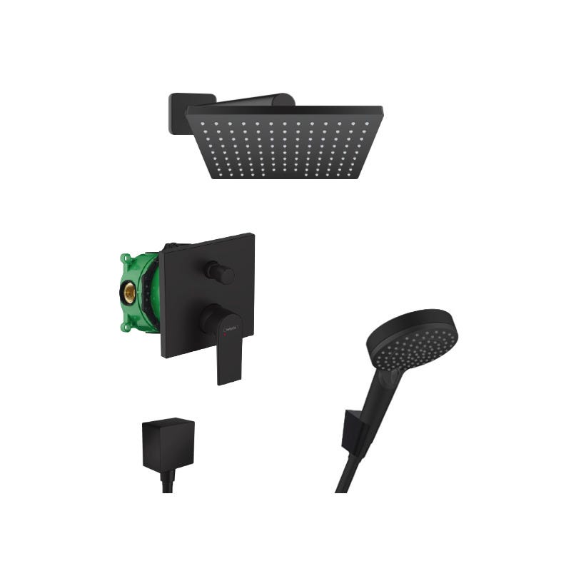 MAAX Ensemble de douche Manhattan 36 po x 36 po x 75 po carrée avec poignée carrée noir ma... | Home Depot Canada MAAX Ensemble de douche Manhattan 36 po x 36 po x 75 po carrée avec poignée carrée noir ma... | Home Depot Canada