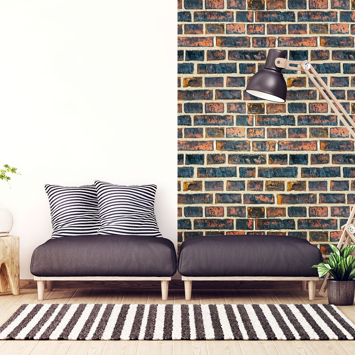 Adesivi pietra mattoni di Leicester - Sticker adesivo - adesivi murali - 30x30cm - 3