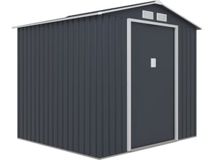 Abri de jardin métal "Vegas" - 4,07 m² - Gris