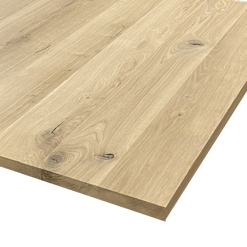 Tablette chêne massif pleines lames 2600 x 500 x 20 mm FSC mixte - 4