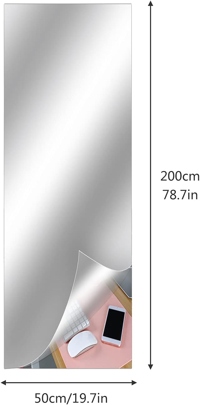 12 Feuilles Miroir Adhésives Flexibles 9x6 Pouces - Carreaux Miroir Muraux Sans Verre Pour Décoration Chambre Salon DIY