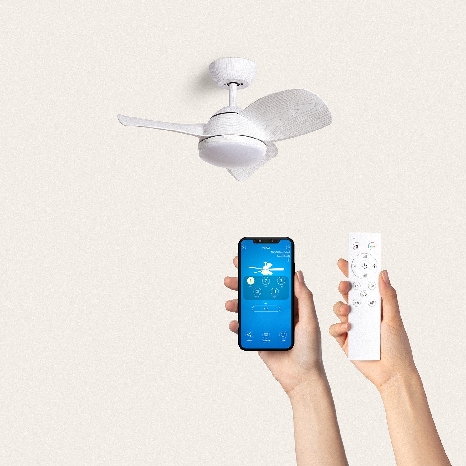 Interrupteur WiFi Pour Ventilateur Plafond - Contrôle Via App, Alexa Et Minuterie Intégrée