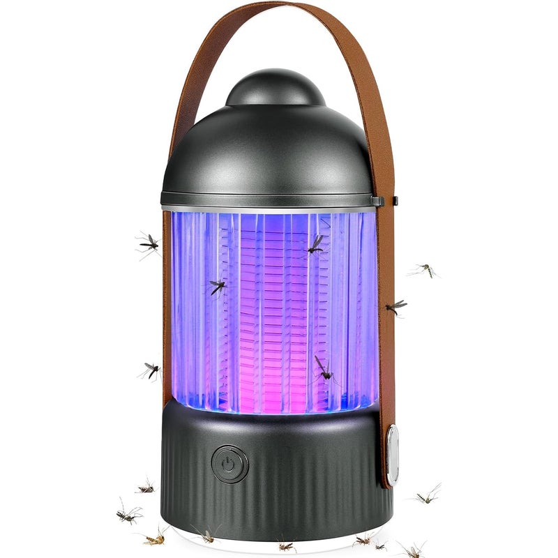 Lampa przeciw komarom pułapka na muchy ładowana przez USB elektryczna lampa UV do zabijania much z funkcją lampki nocnej na muchy komary owady