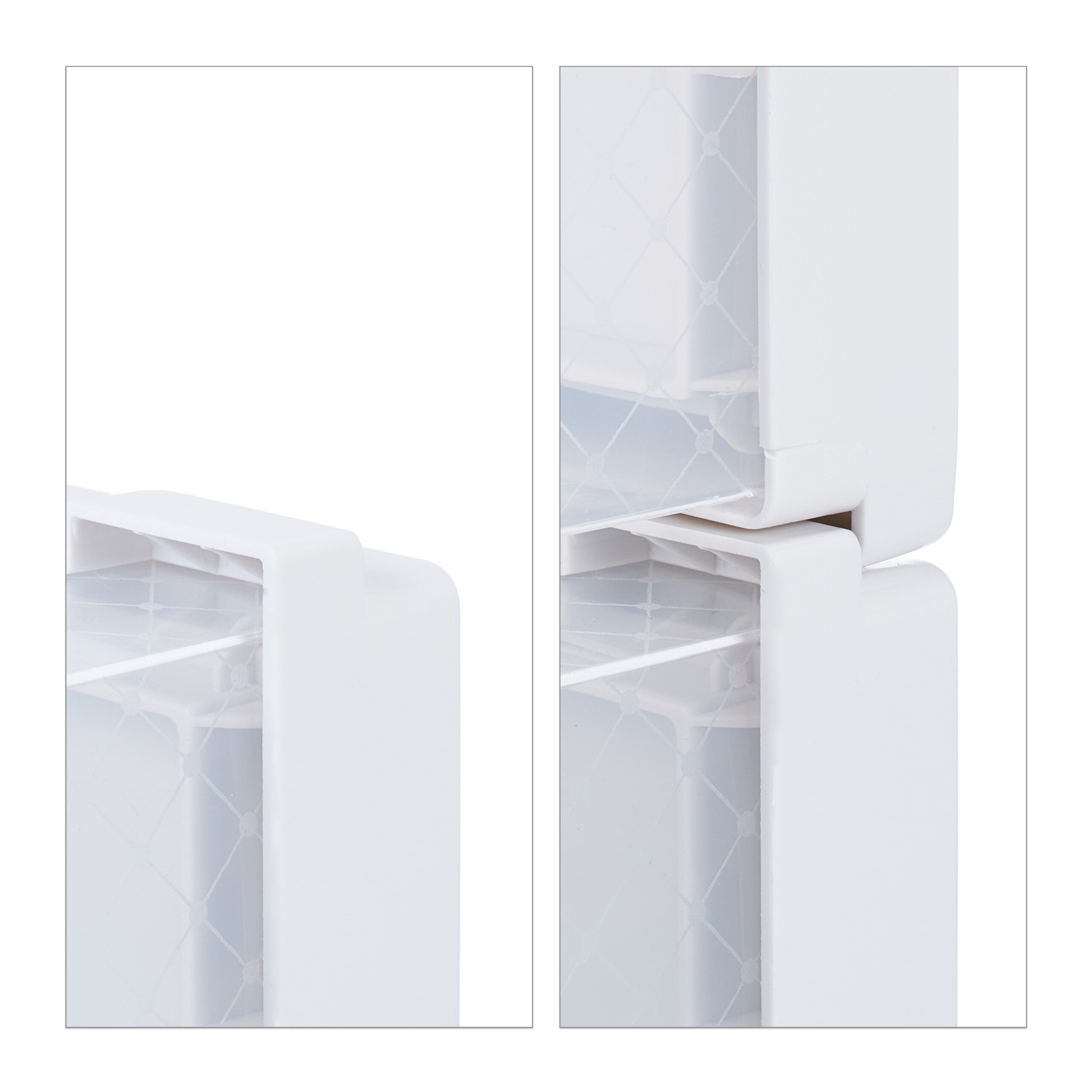 boîtes à chaussures, lot de 12, avec porte, empilables, pointure jusqu'à 47, casier de rangement, transparent, Relaxdays - 6