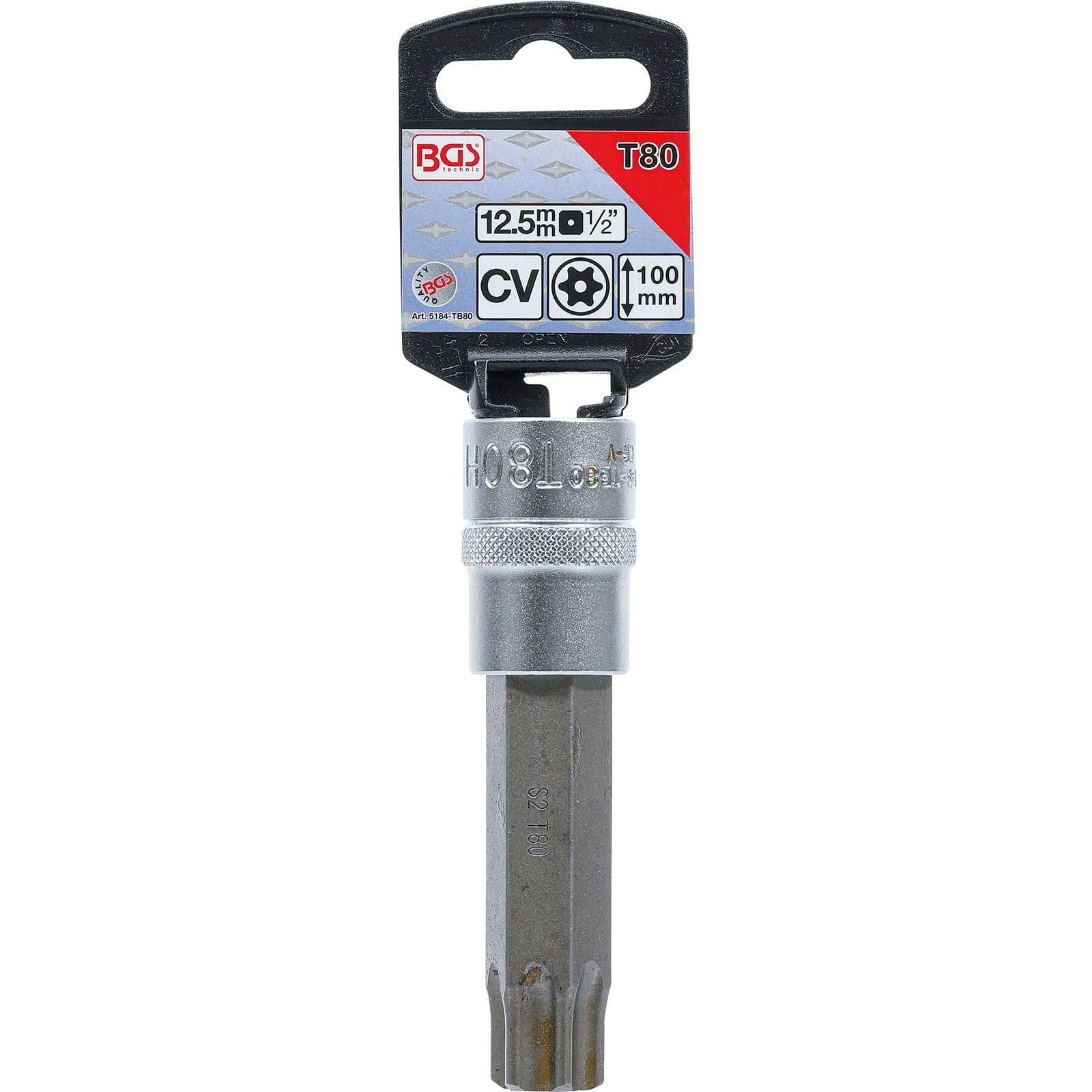 BGS Douille à embouts | longueur 100 mm | 12,5 mm (1/2