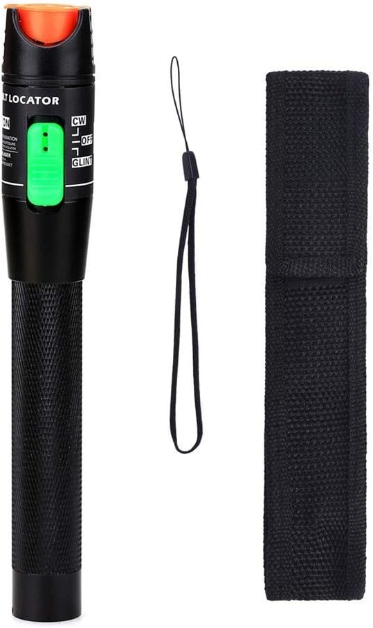 Testeur VFL Fibre Optique Rechargeable 15/30/50 MW - Localisateur Visuel De Défauts - Batterie Lithium - Pour Fibre Monomode, Connecteur Hybride
