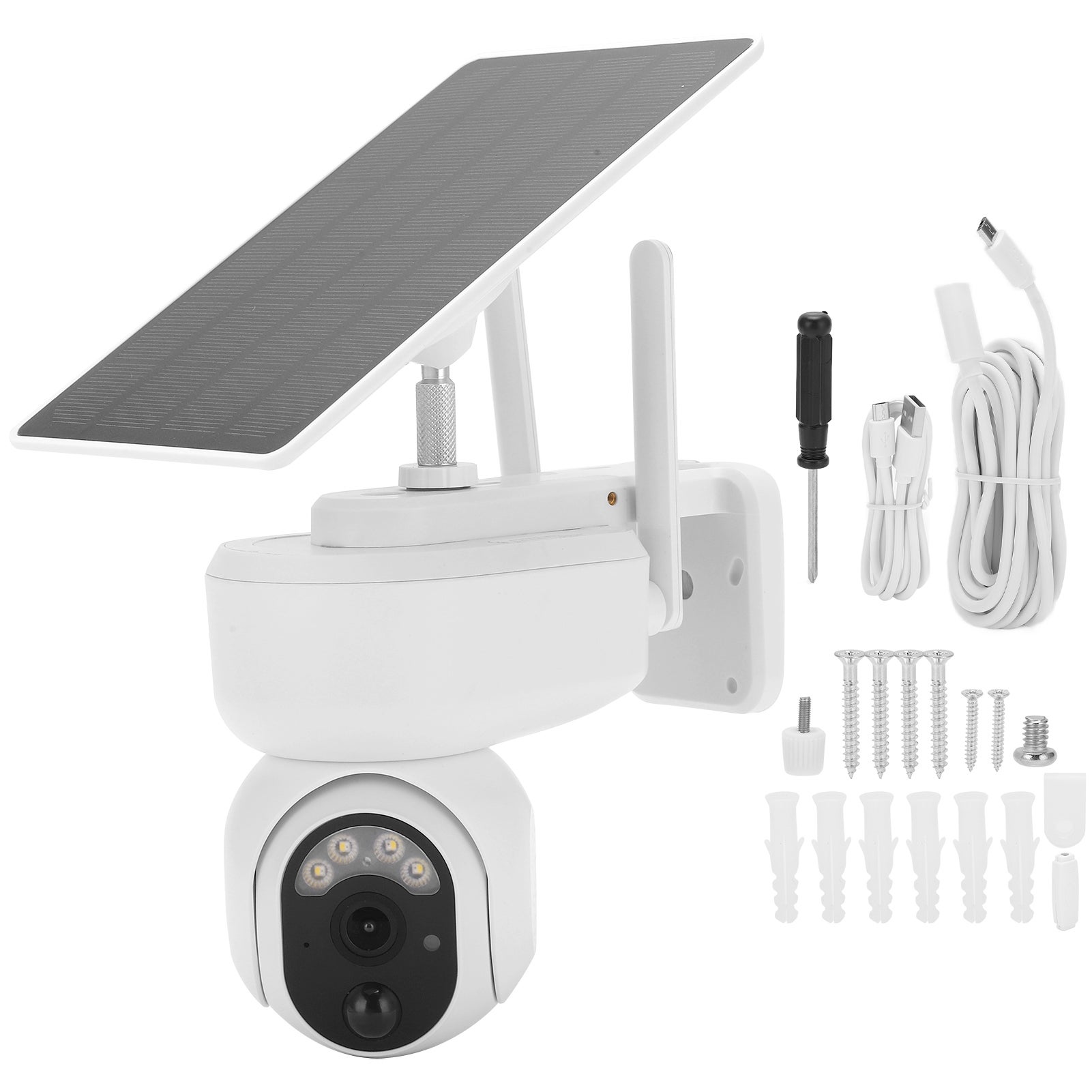 Caméra De Chasse 4G LTE Solaire Xega 2K PTZ Détection PIR, Vision Nocturne Couleur, Audio Bidirectionnel, Carte SIM Incluse