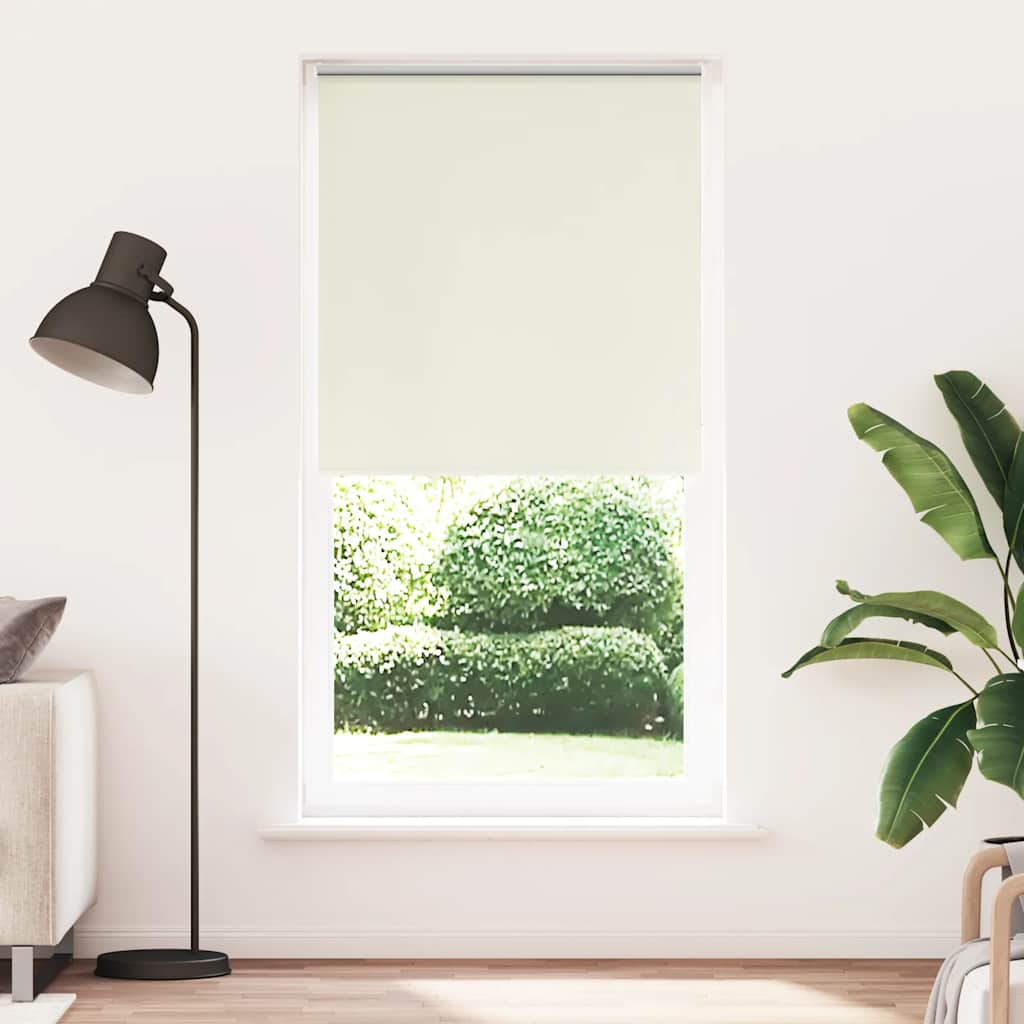 Roleta zaciemniająca Off White 90x230 cm Szerokość tkaniny vidaXL