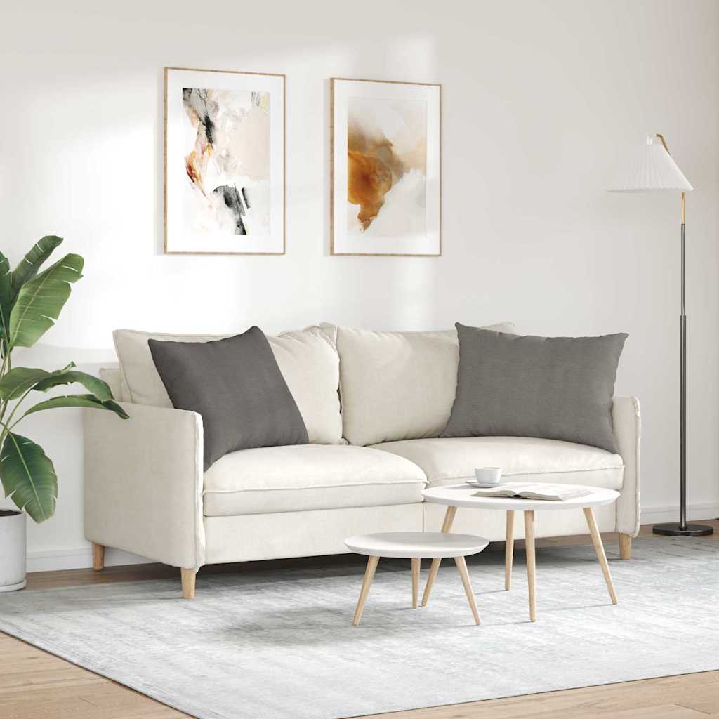 vidaXL Coussins de canapé 2 pcs Gris clair 70 x 50 cm - 4