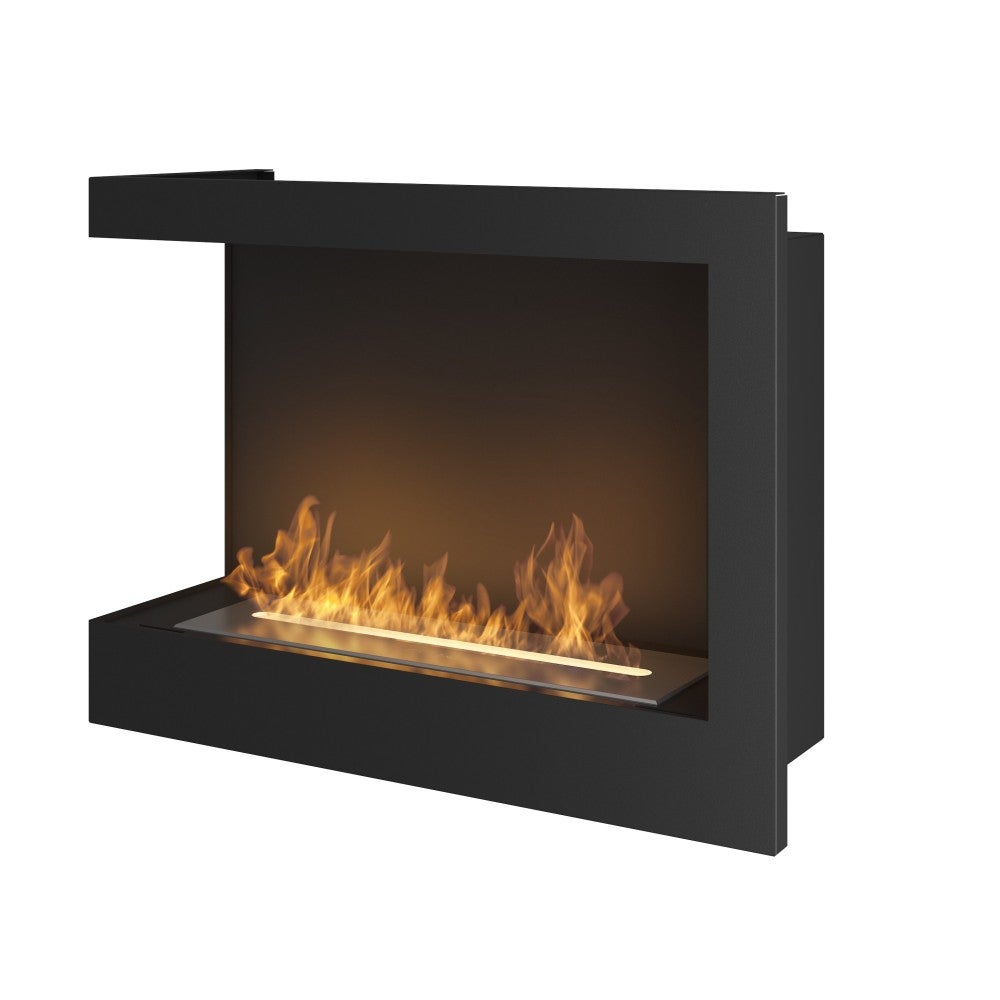 Kominek bioetanolowy Corner 600 Left SimpleFire do zabudowy ze szkłem