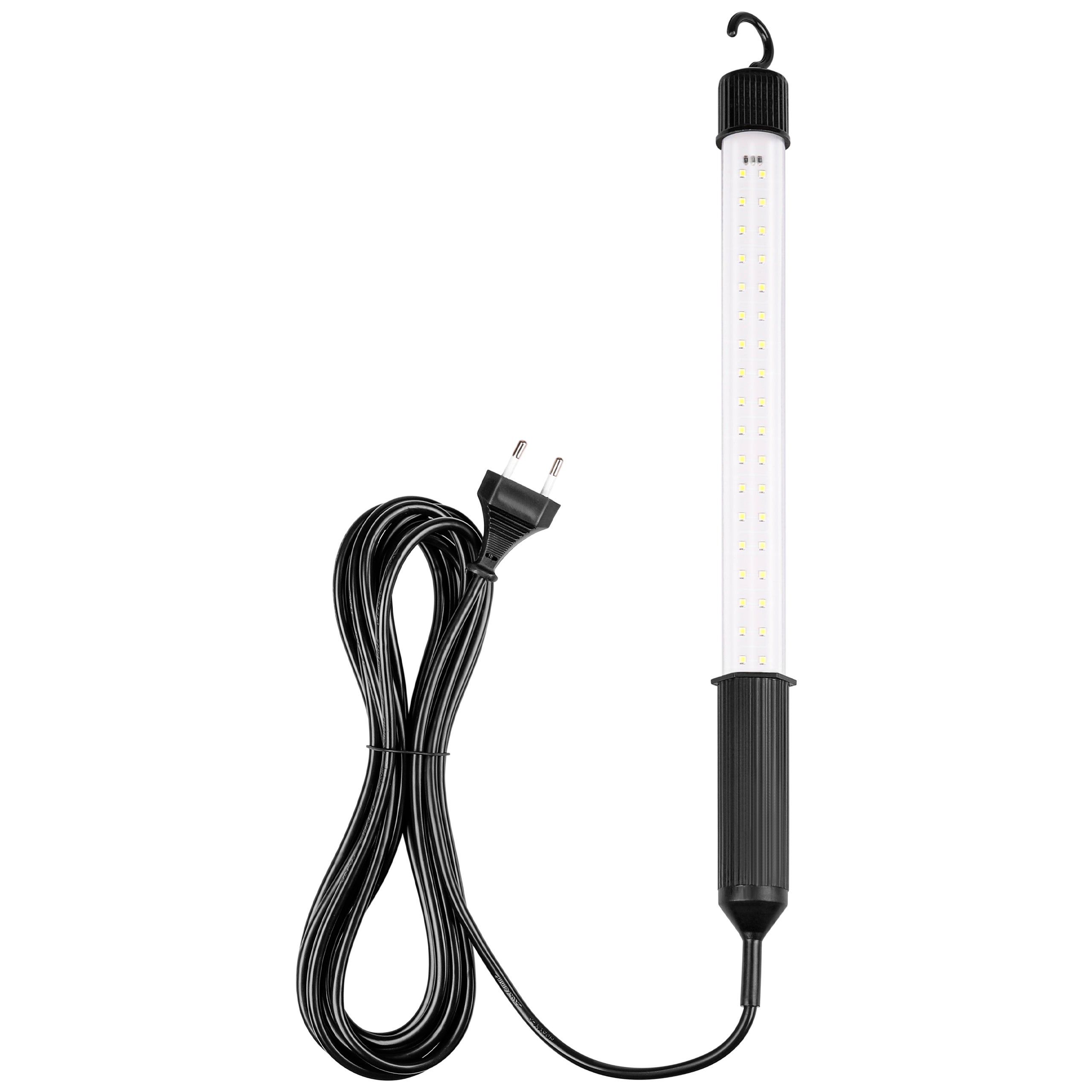 Lampa LED warsztatowa 4W 43cm IP20 6500K zimna biel haczyk kabel 5m czarna MasterLED