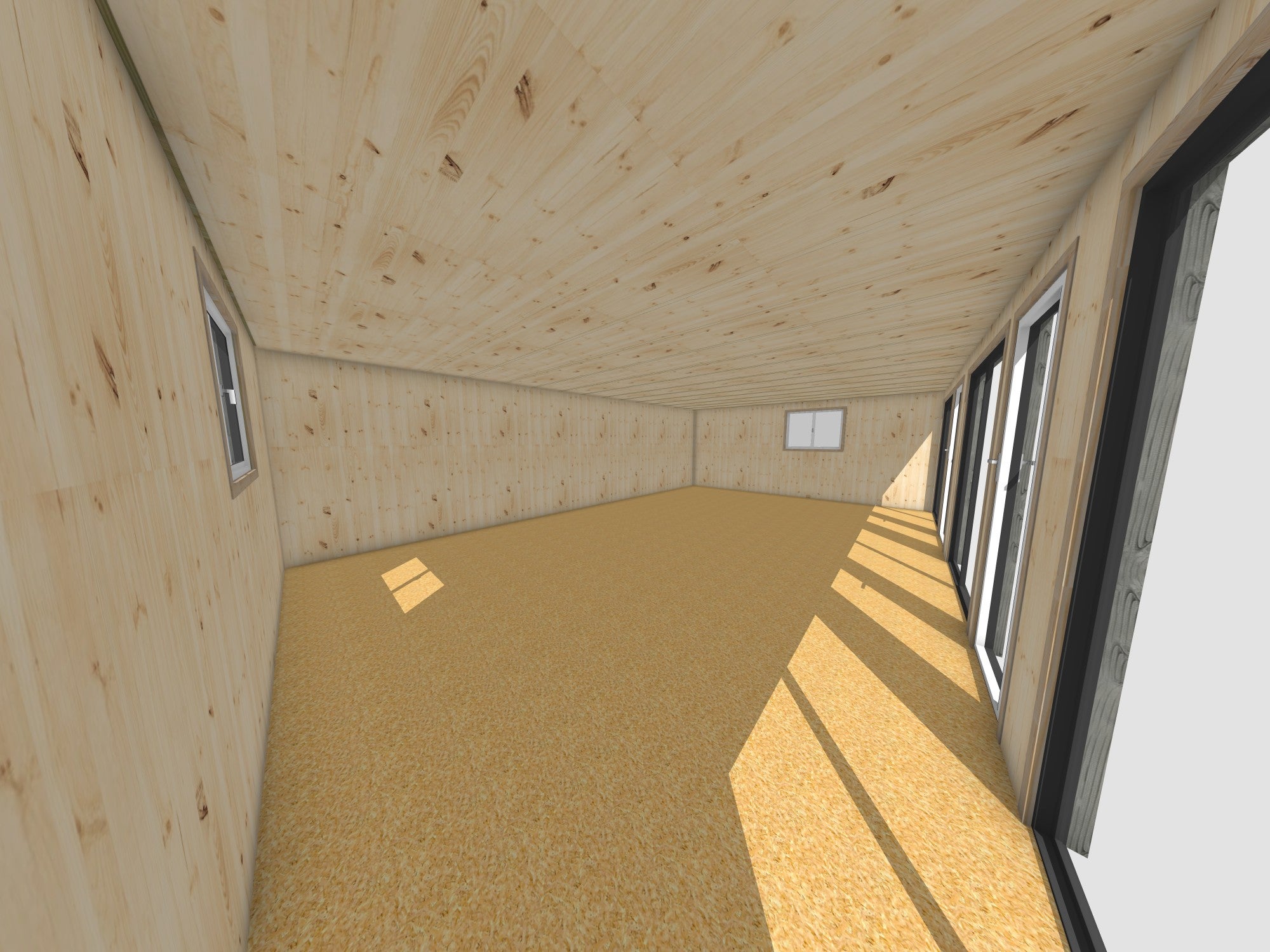 Tiny house ossature bois en bois 8,8 x 5,7 x 2,7 m avec plancher isolé - 5