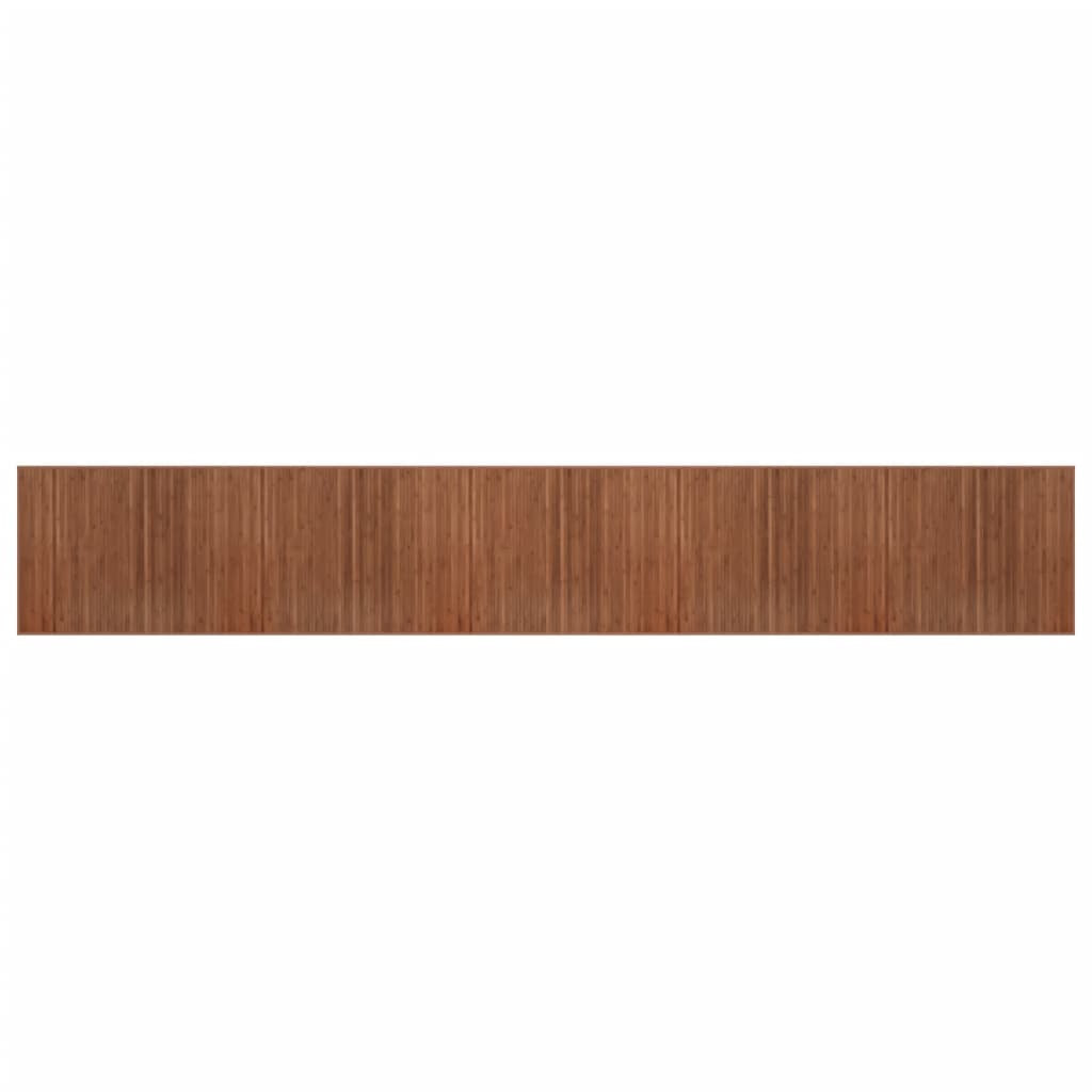 Tapis rectangulaire marron 80x1000 bambou - 2