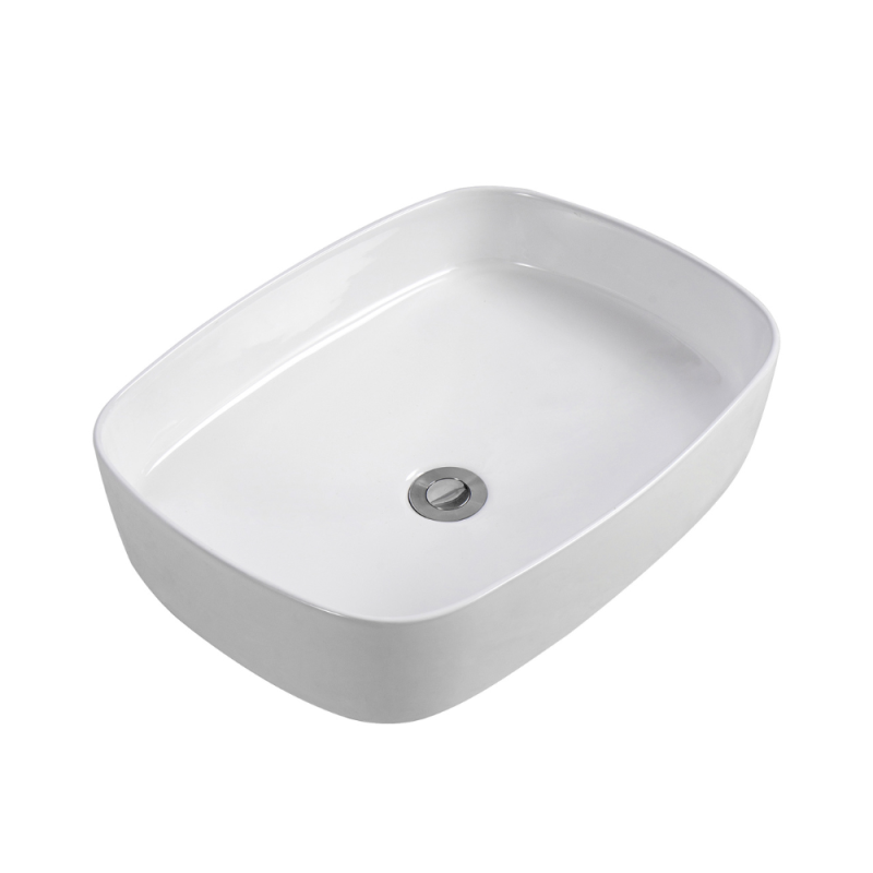 Ceramia PixL 50 x 37,5 x 13,5 cm lavabo da appoggio Infinitio, senza troppopieno, bianco lucido (CEPX4937) - 4