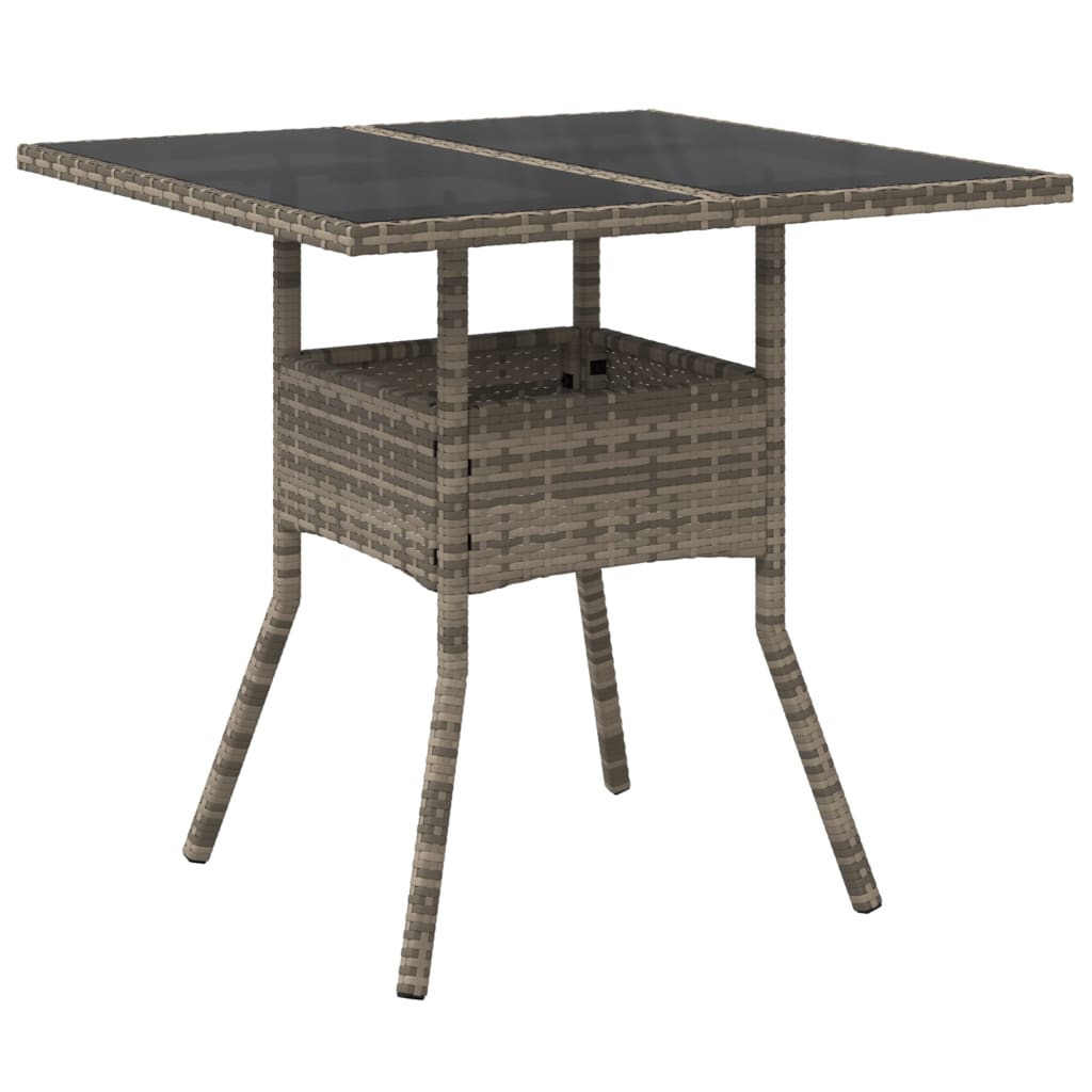 Salon bas de jardin en Rattan synthétique Gris 2 personnes - 5