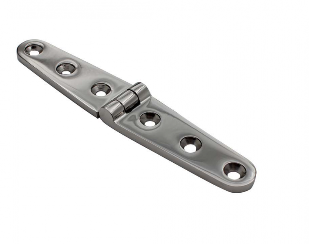 2 zawiasy do drzwi ze stali nierdzewnej, polerowane na lustro, 152 mm x 28 mm