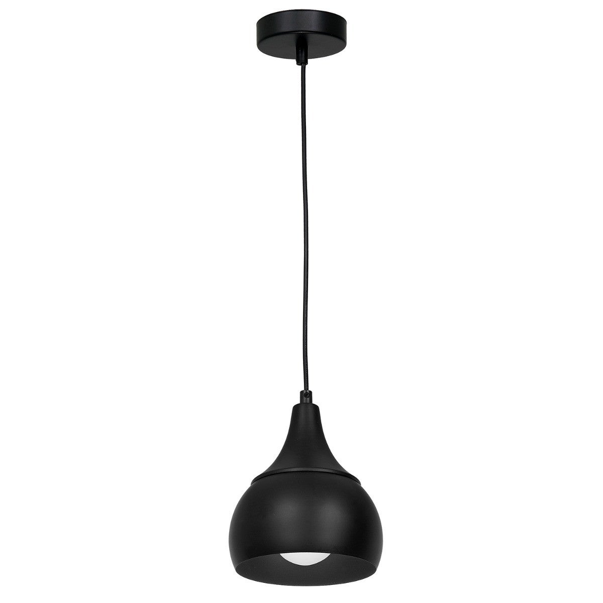 Lampa wisząca Aktan czarny matowy 1xE27x15W nad stół wym: 110 x 15 x 15 cm metal Luminex