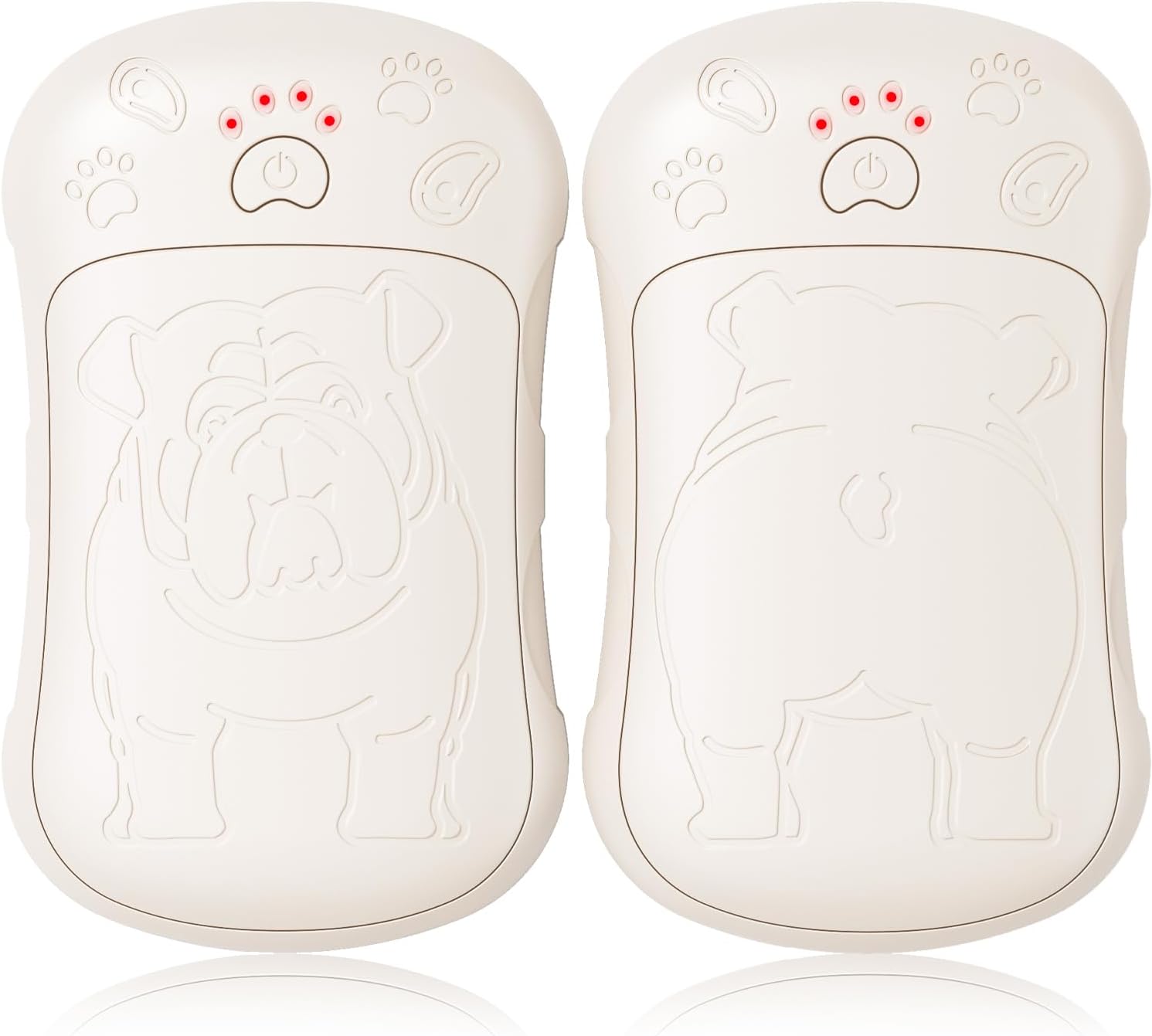 Ogrzewacze do rąk ładowalne, 2 sztuki, silne pole magnetyczne, port USB, odpowiednie na kemping, do gry w golfa, na polowanie i w podróż, beżowe.