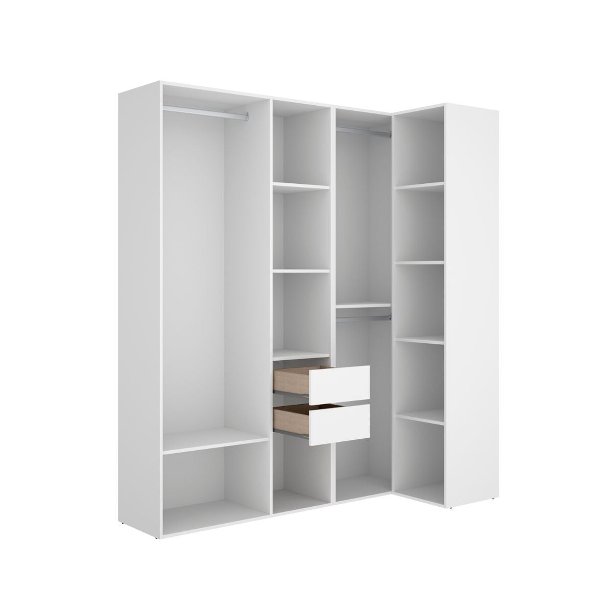 SUIT Armario Vestidor Rincon blanco natural - 4