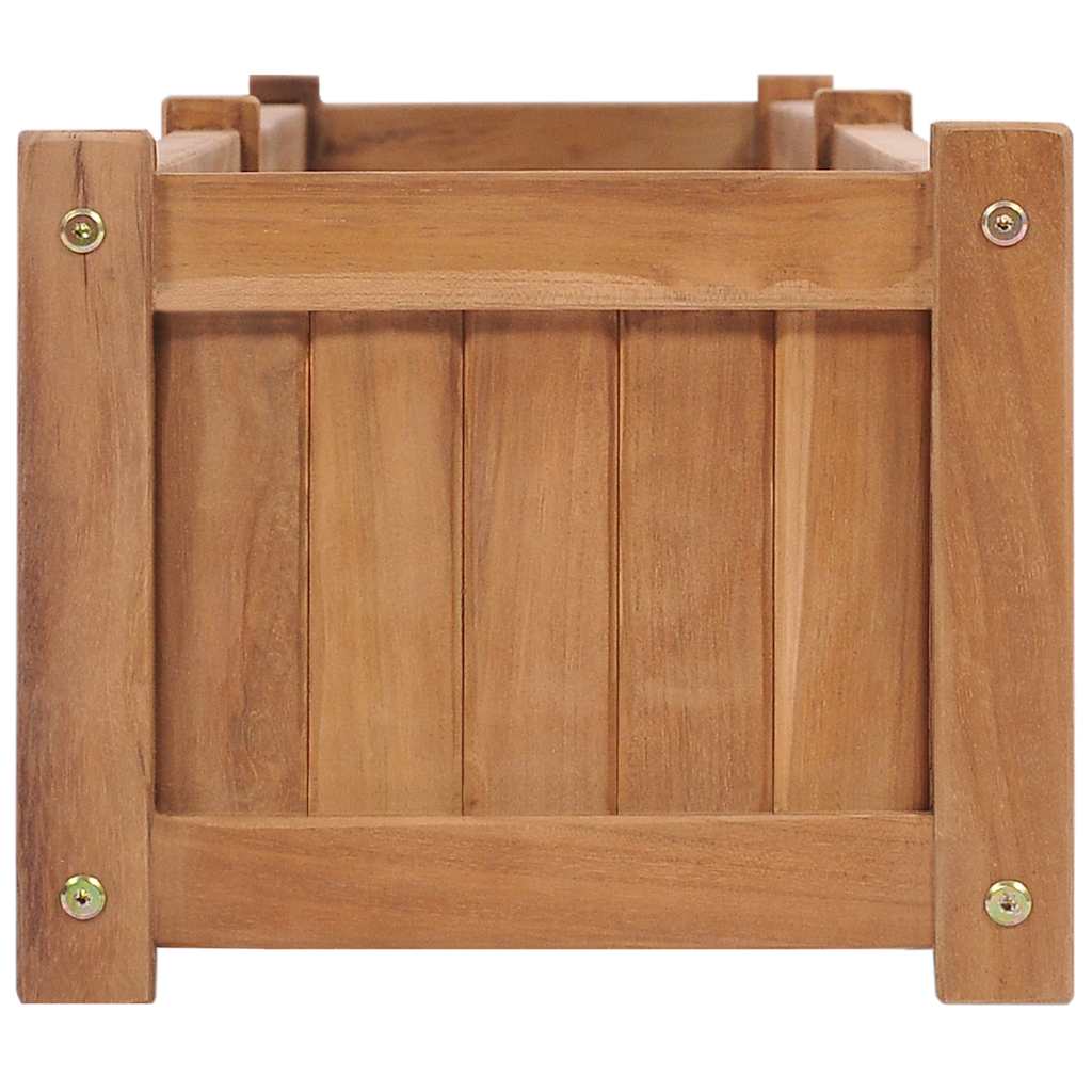 Lit surélevé De Jardin - Jardinière - Bac à Fleurs 200x30x25 cm Bois de teck solide n2028l - 4