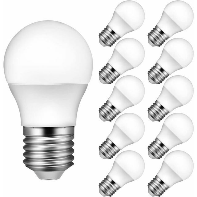 Ampoule LED E27, 6500K Blanc Froid, 3W équivalent 30W, 300LM, Lot de 10